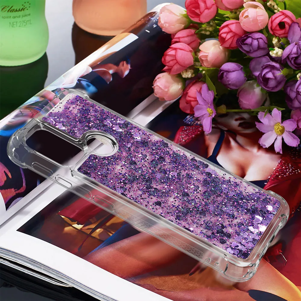 

Cute Quicksand Glitter Case For Motorola Moto G10 Power Cases TPU Bumper Clear Protection Cover Funda
