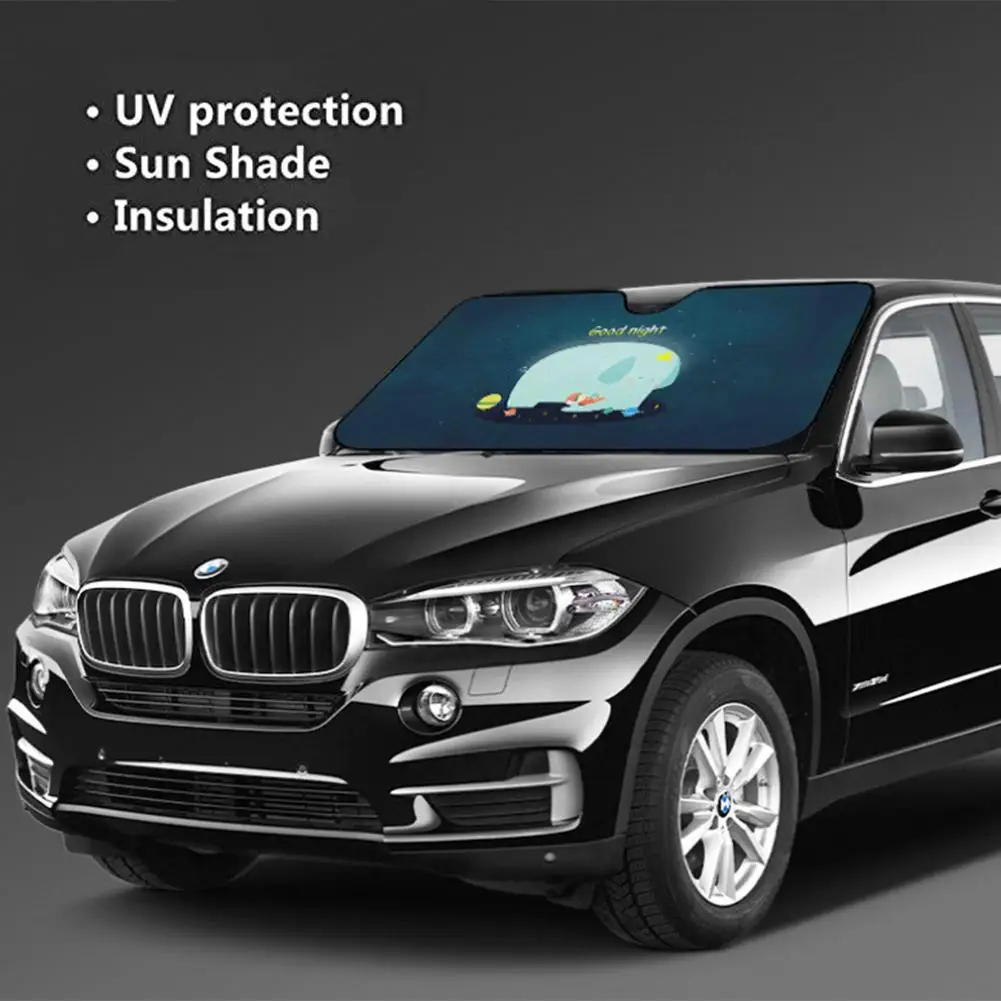 

Car Window Sunshade Front File Windshield Sunshade Sun Protection Suitable Multiple Types Car Windshield Sun Shade