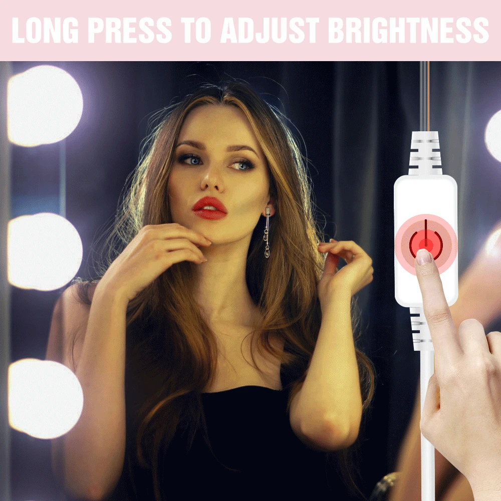 Зеркало для макияжа CanLing настенный светильник Led 12 В голливудское косметическое