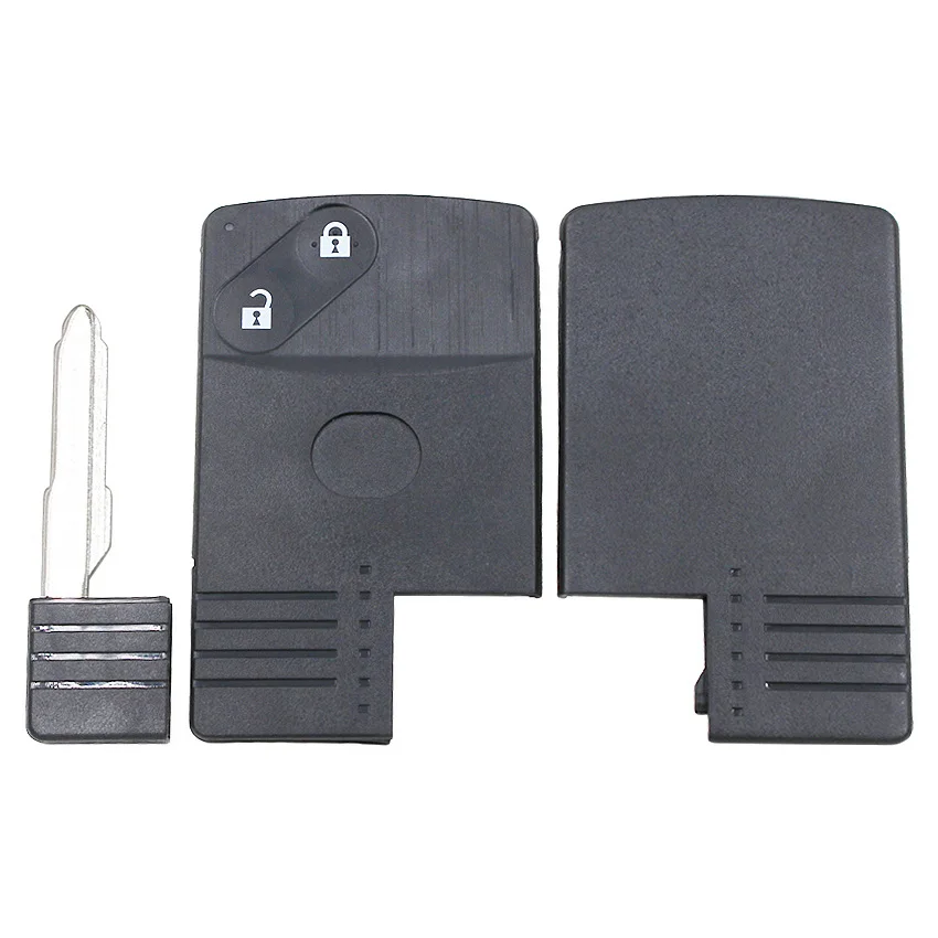 2 кнопки смарт-карта дистанционный ключ без ключа чехол брелок Необрезанный для