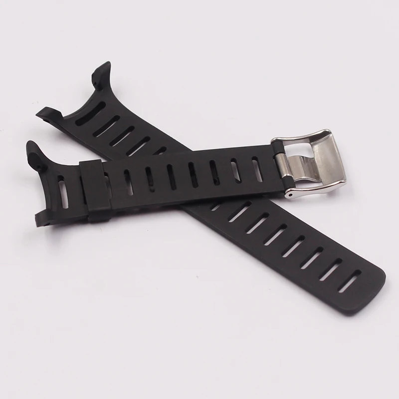 Ремешок силиконовый мягкий для SUUNTO T Series T1 T1C T3 T3C T3D T4C T4D|watch accessories|black strapwatch strap