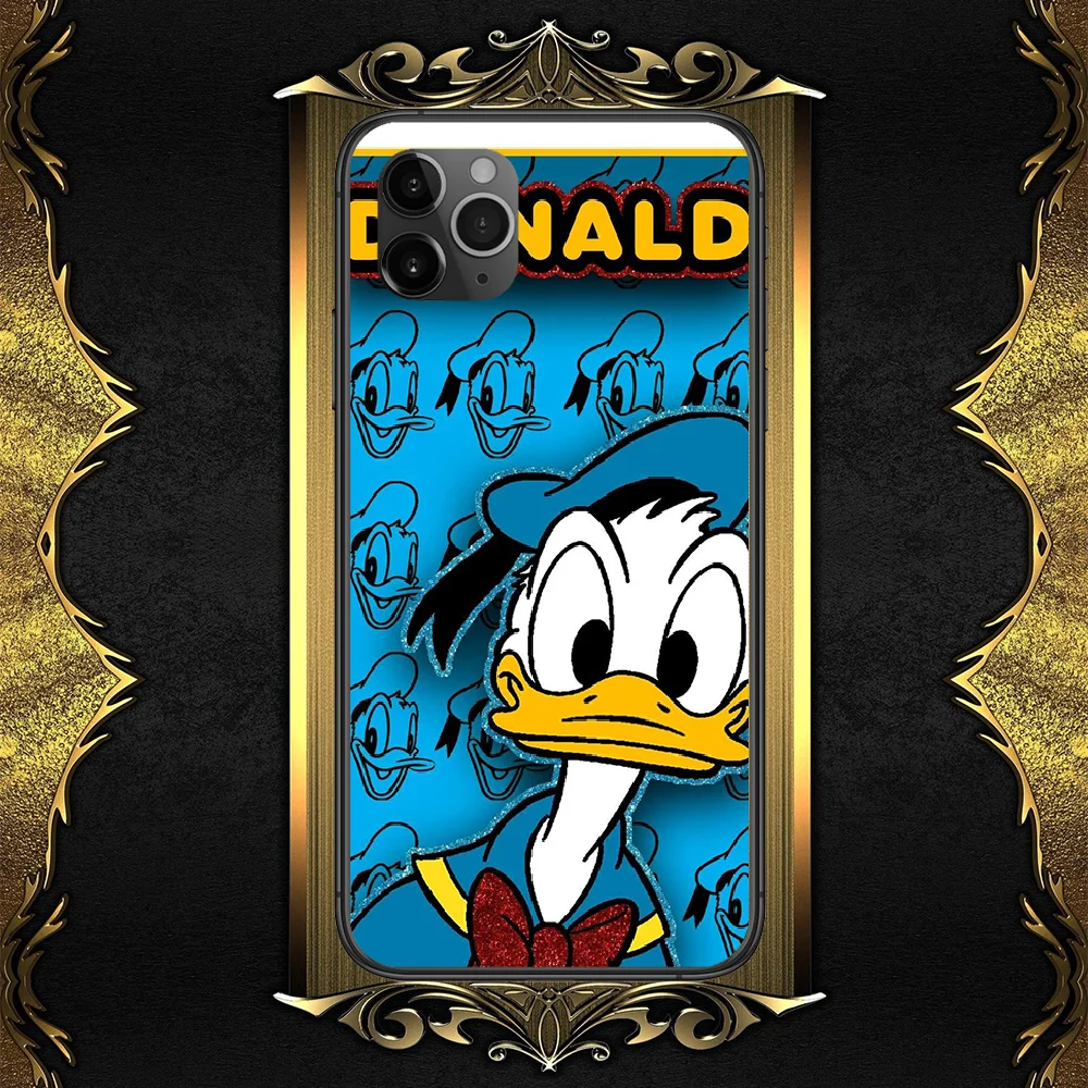 

Couple Donaldes-compatible-Duck Phone Case Cover Hull For iphone 5 5s se 2 6 6s 7 8 12 mini plus X XS XR 11 PRO MAX black soft