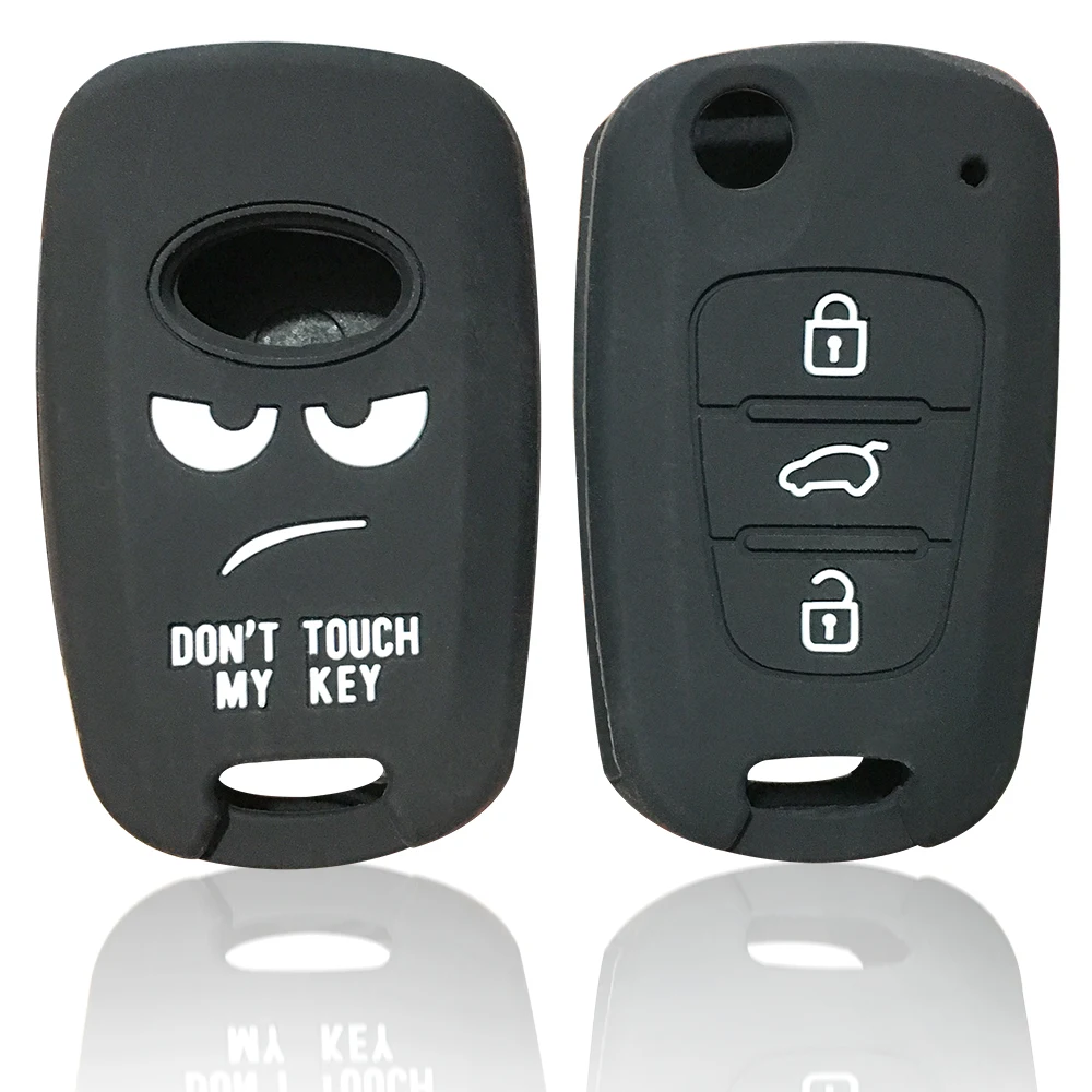 Силиконовый чехол не трогай мой ключ для Kia Sportage 2019 Hyundai IX20 Rio 3 Solaris X line|Футляр