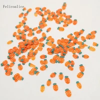 20g 47 mm polymer hot clay sprinkles vegetables carrot sprinkles for crafts diy making nail slices slime material