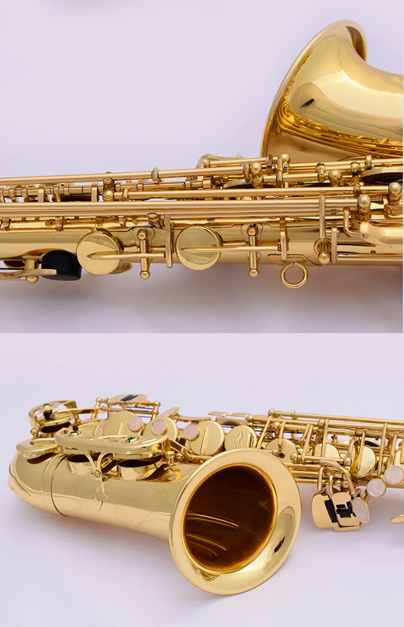 Лидер продаж Саксофон альт гравировка латунные электрофоры золотой