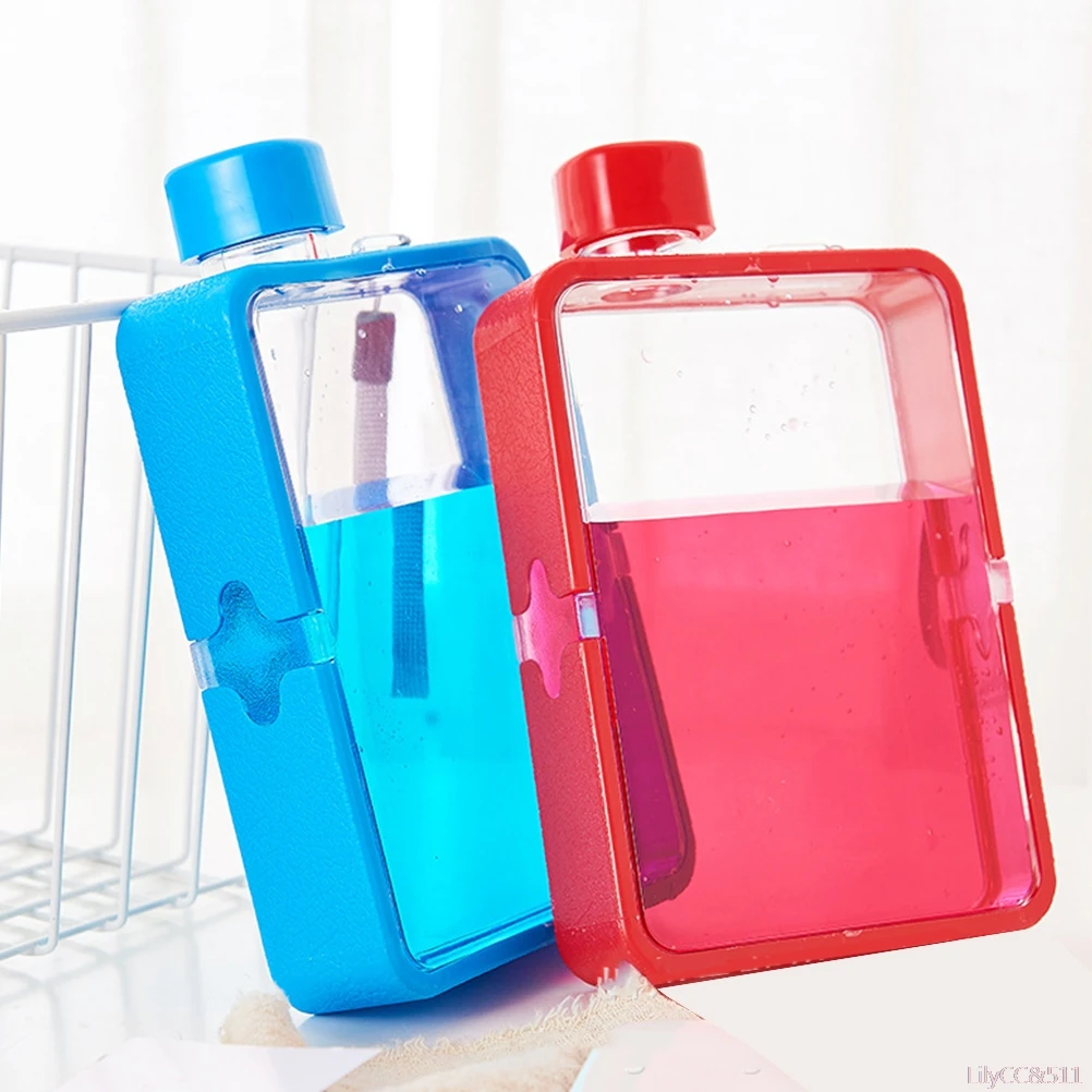 A5 плоской воды Кубок кружки Для Мужчин's Бумага бутылку Творческий переносная