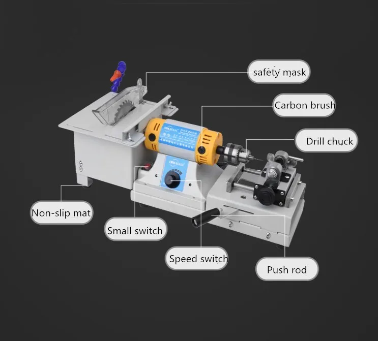

Multi-function bench grinder jade cutting machine drilling machine engraving machine bead polishing machine