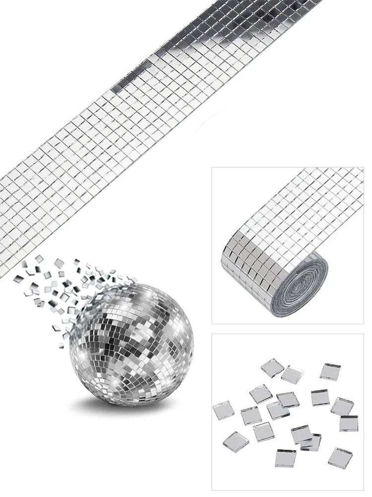 Квадратная мозаичная плитка из стекла 4 см х 1 м