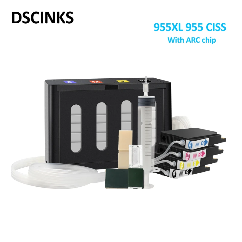 

955 955XL CISS ink cartridge For HP OfficeJet Pro 7740 8710 8715 8720 8730 8740 8210 8216 8725 printer CISS with permanent chip