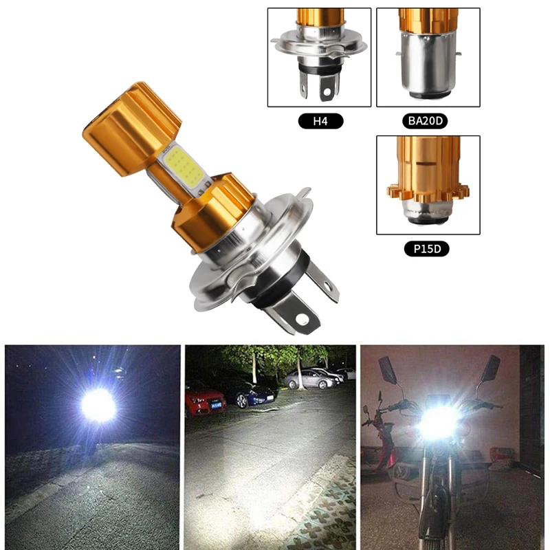 Новый светодиодный Автомобиль Мотоцикл головной светильник лампочка H4 (Подол