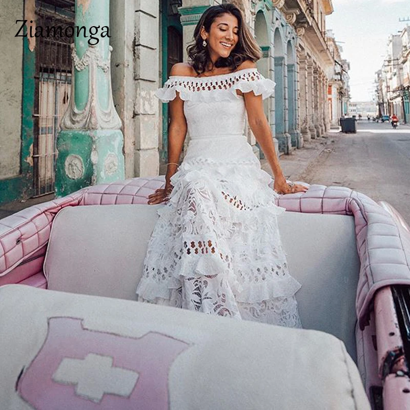 Ziamonga прозрачное Сетчатое Европейское свадебное платье с юбкой годе коротким