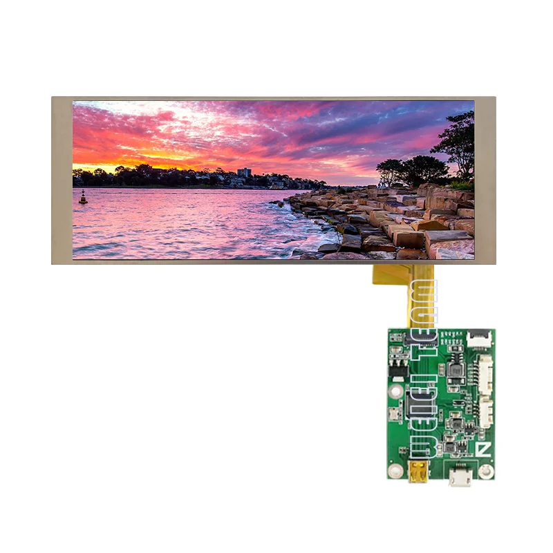 7-дюймовый 6,8 дюймовый 1280*480 IPS Tft ЖК-экран, автомобильная режущая полоса высокой четкости, дисплей Ultrawide MIPI, панель управления