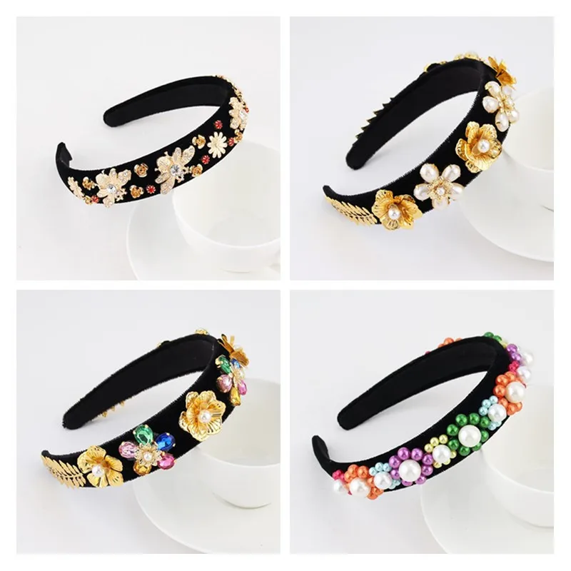 Огромная индивидуальная повязка на голову в стиле барокко роскошная красочная