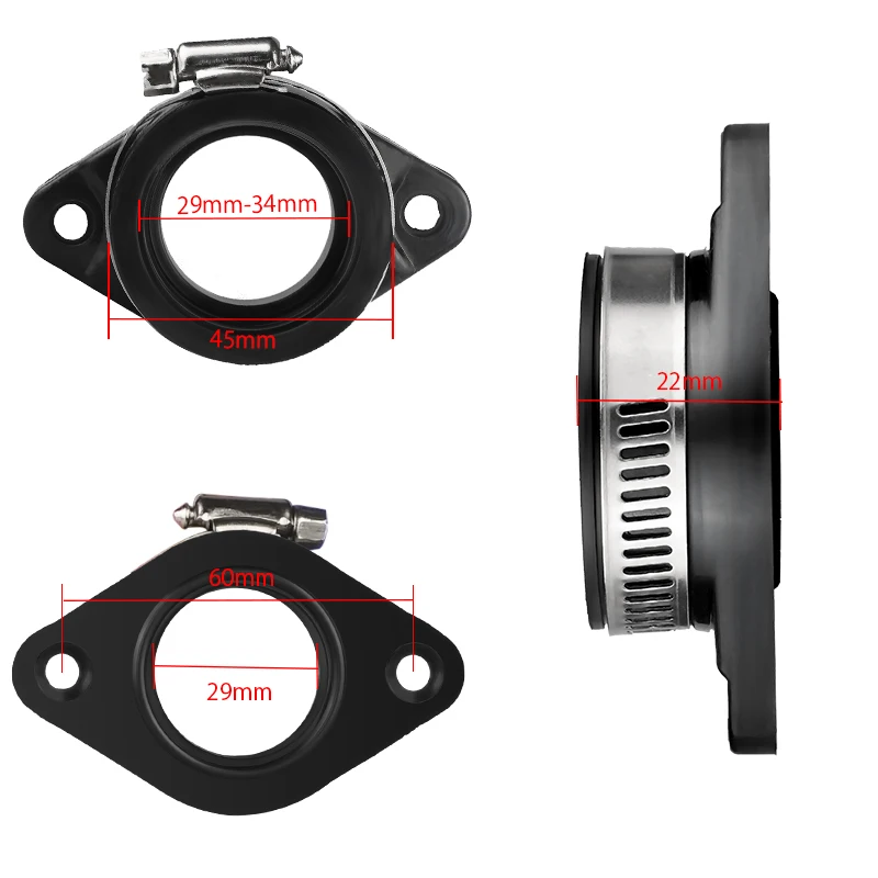 Адаптер для карбюратора мотоцикла резиновый коврик на впускную трубу PWK 28 мм 30 32 34
