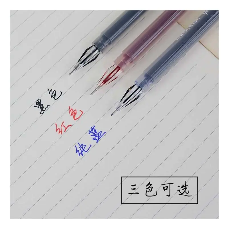 

Large Capacity Diamond Head Gel Pen 0.38mm Financial Needle Students Stationery Carbon Pen 3pc/set