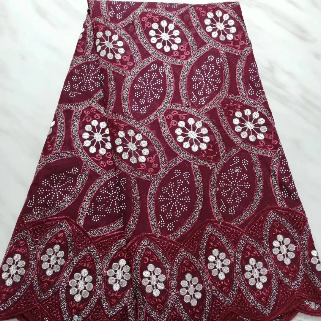 

Swiss Voile Lace Fabric 2020 High Quality Lace Best Selling African Dress For Wedding Lace Tulle Cotton Lace Party DressKPL9805B