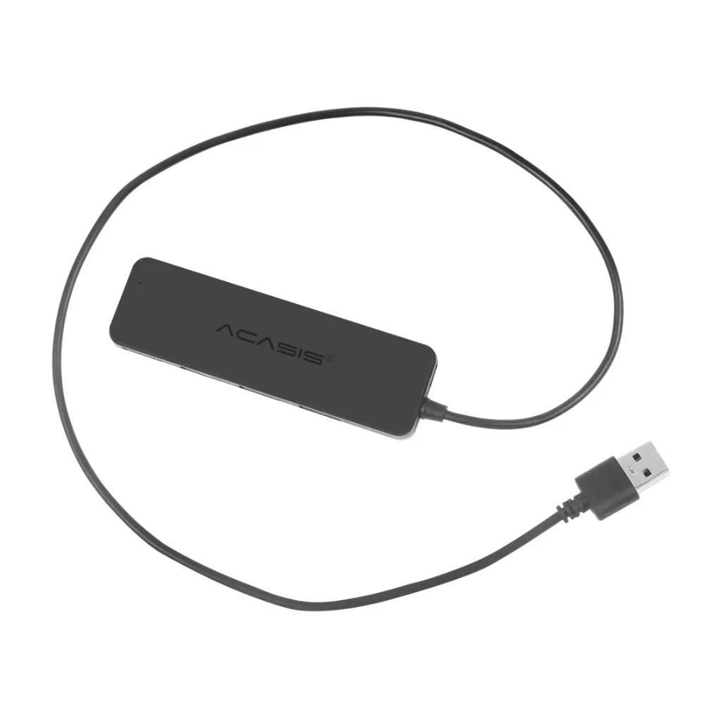 Acasis USB 2,0 3,0 Компактный портативный высокоскоростной концентратор Поддержка Multipe USB Decice концентратор для ПК ноутбука 4 порта адаптер расширения