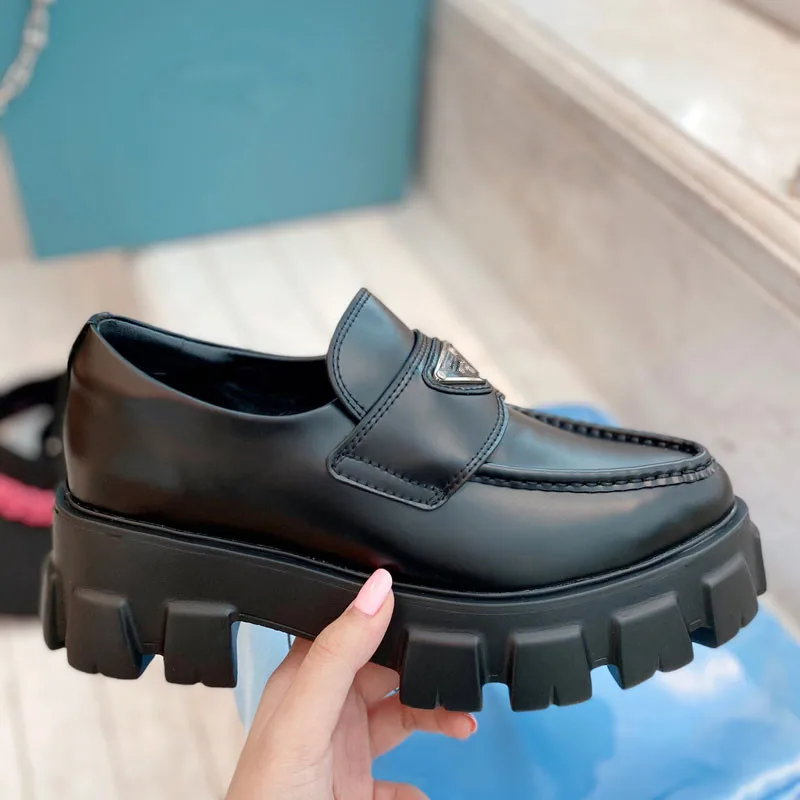 

Spring And Autumn Fashion Platform Women Leather Shoes Genuine Leather Outdoor Comfortable Female Tide Shoes Muejr Walking Shoes