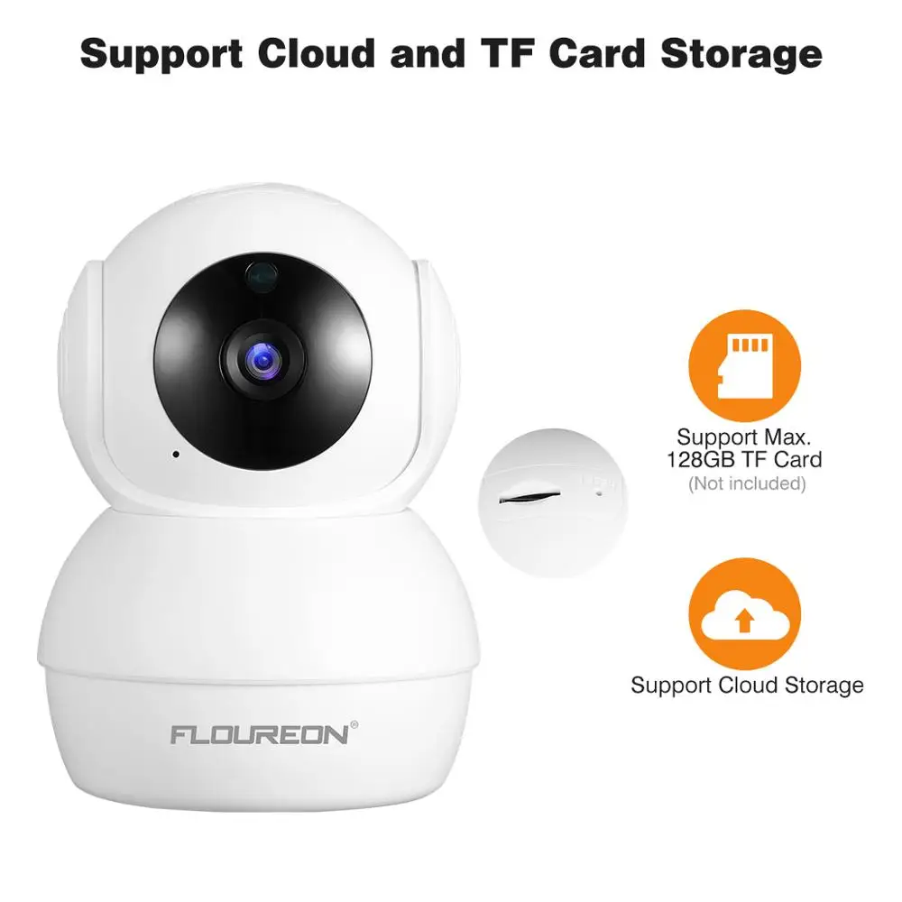 Беспроводная ip-камера Floureon 1080P HD Wi-Fi умная камера безопасности с датчиком