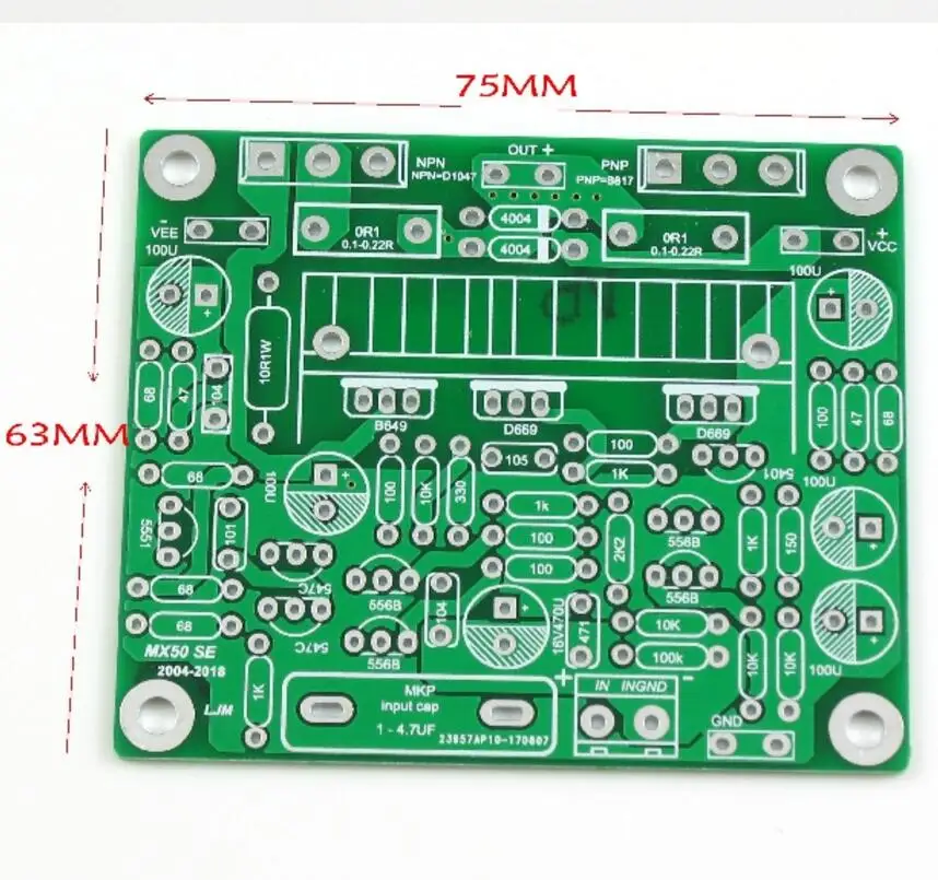 

2pcs HiFi MX50 SE 2.0 dual channel 2x 100W Stereo Power amplifier DIY KIT and finished board