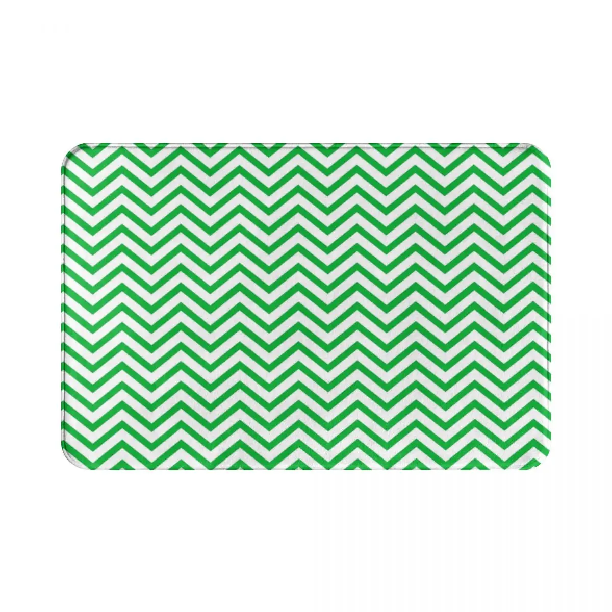 

Базовый Зеленый Напольный коврик из полиэстера с шевроном, коврик для ног, нескользящий водонепроницаемый маслостойкий коврик для коридор...