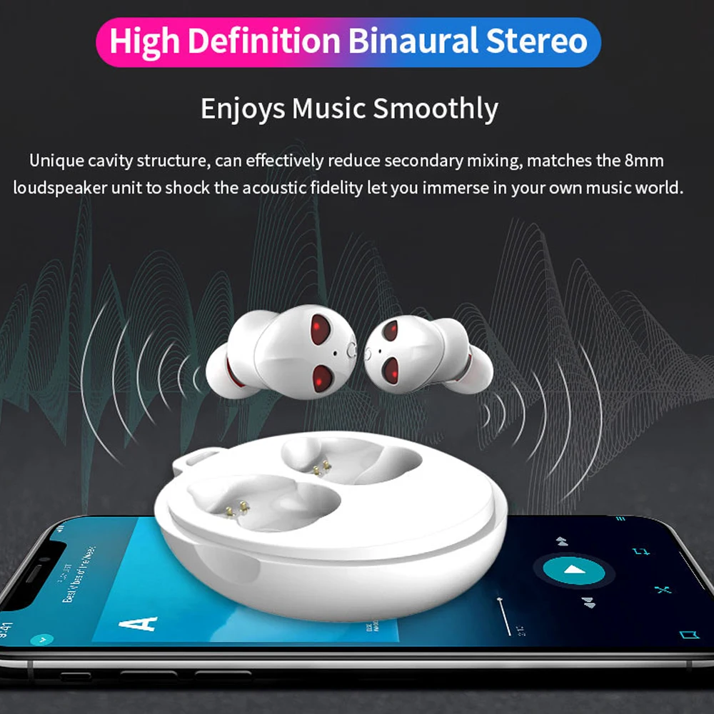 Bundwin PK i9000 TWS Bluetooth 5.0 Noise Cancelling Headset Binaural Earphone Touch Control True Wireless Earbuds Waterproof | Электроника