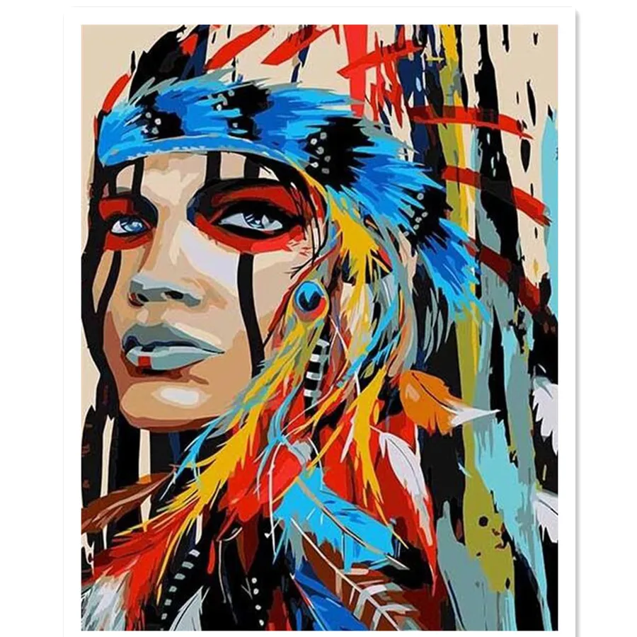 

Painting By Numbers Colored portrait For Adults Drawing on Canvas DIY Paint Coloring Room Home Decoration Artwork Kids Gift