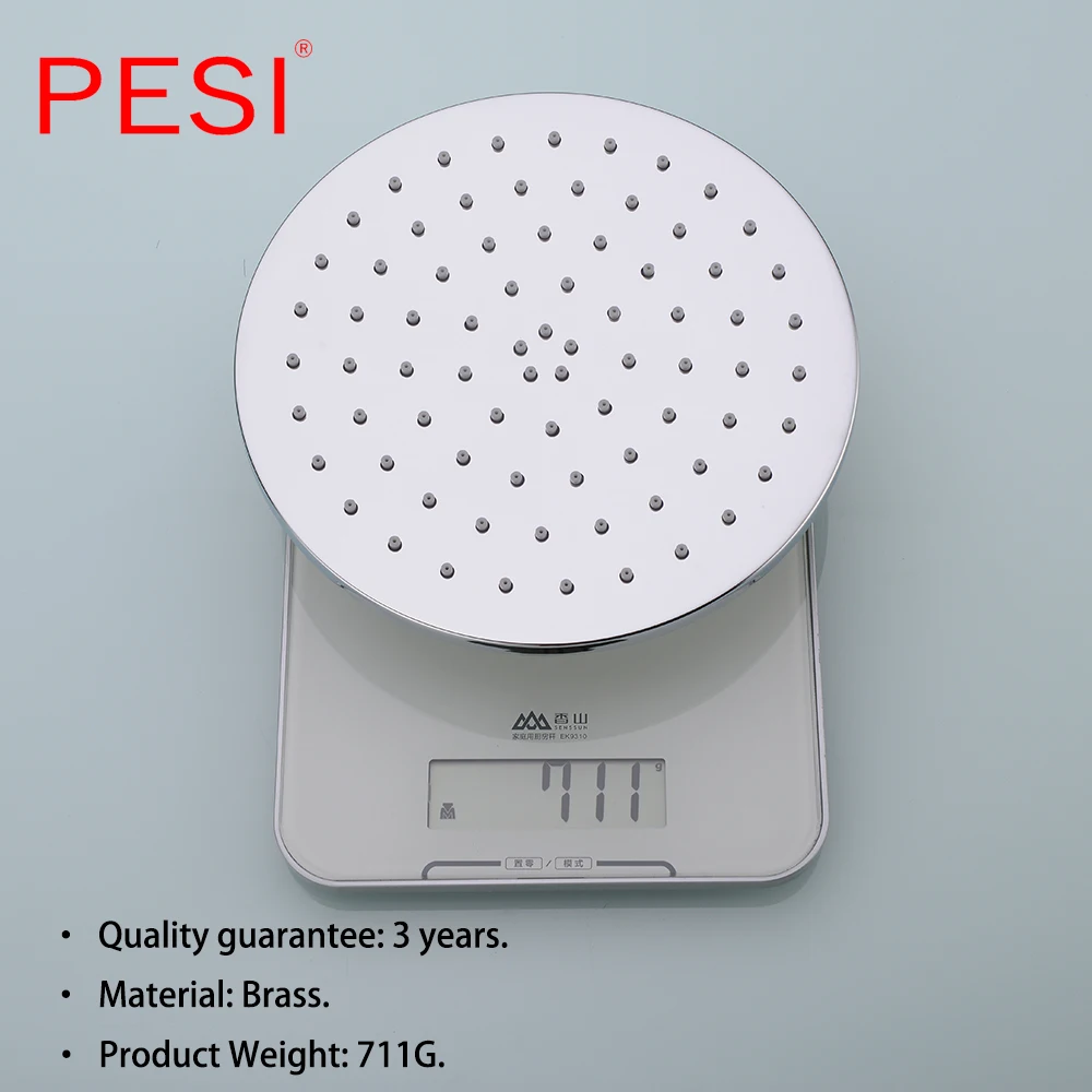 8/9/10/12 дюймов хромированная круглая Лейка для душа латунные душевые распылители