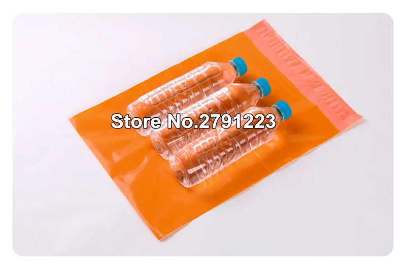 100 шт./лот оранжевые Конверты поли конверты по почте пластиковые почтовые пакеты