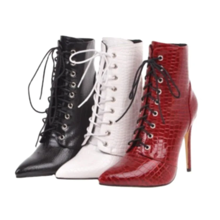 

Женские ботильоны на молнии, белые кожаные ботинки на низком каблуке, с острым носком, для осени и зимы, 2021