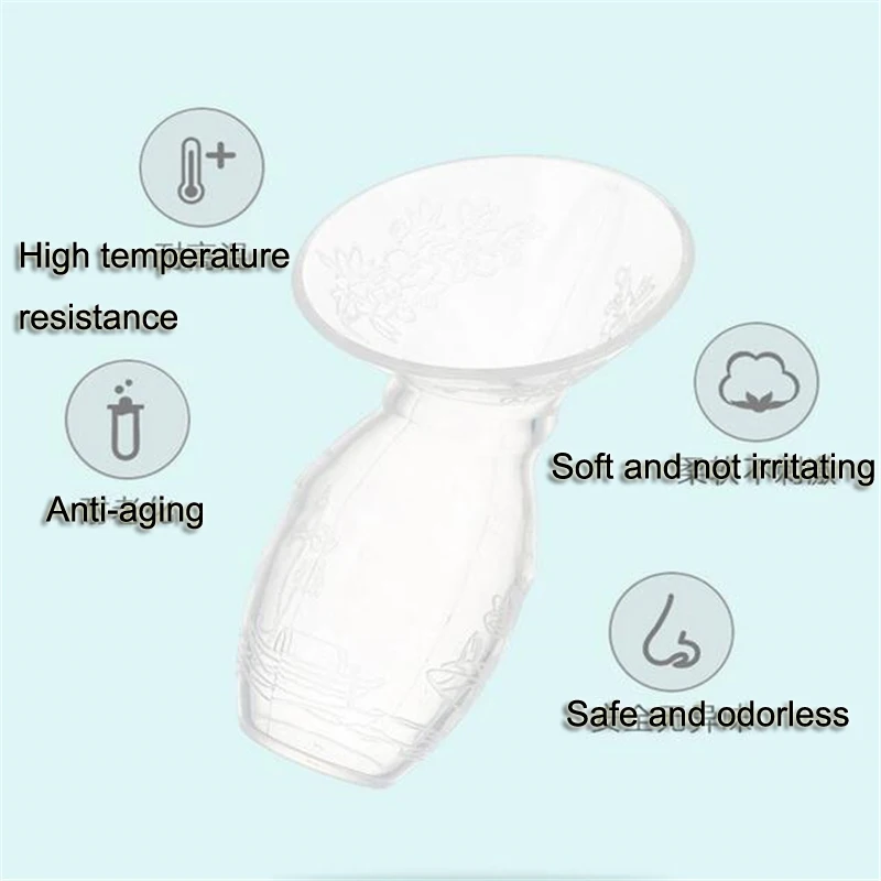 Extractor de leche Manual para beb&eacute;, bomba de lactancia, correcci&oacute;n autom&aacute;tica, succi&oacute;n fuerte, Silicona-4