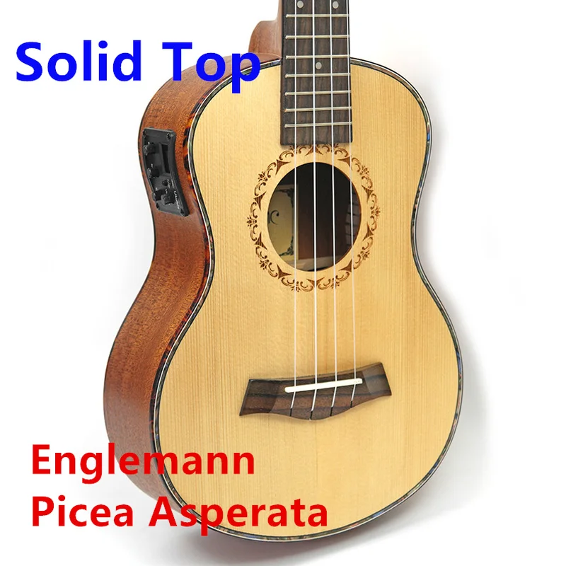 Укулеле Твердый Топ Picea Asperata Englemann 23 26 дюймов мини гитара акустическая