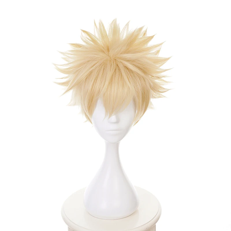 

My Hero Academia Bakugou Katsuki Bakugo Short Wig Cosplay Costume Boku no Hero Academia Heat Resistant Synthetic Hair Men Wigs