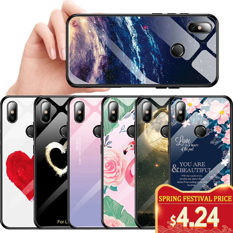 Чехол из закаленного стекла для телефона Xiaomi mi 8 A2 Lite A1 9 9T Red 6 Pro 7 5 Plus Note 7A K20 Pocophone F1
