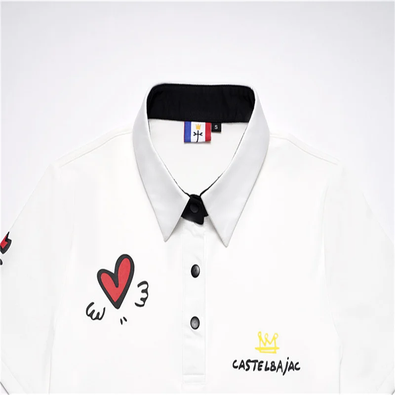 

2021 new golf short sleeve women's T-shirt women's breathable quick drying sportswear fashion polo shirt