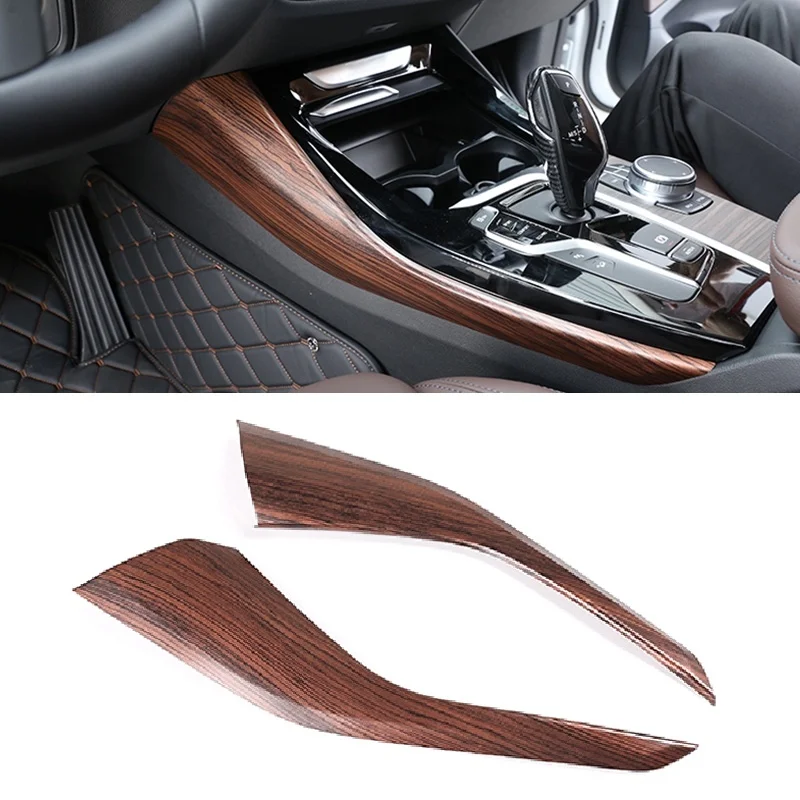 

Oak Wood Grain ABS Center Console Side Decoration Strips Trim Interior Car Accessories for BMW-X3 G01 2019 2020