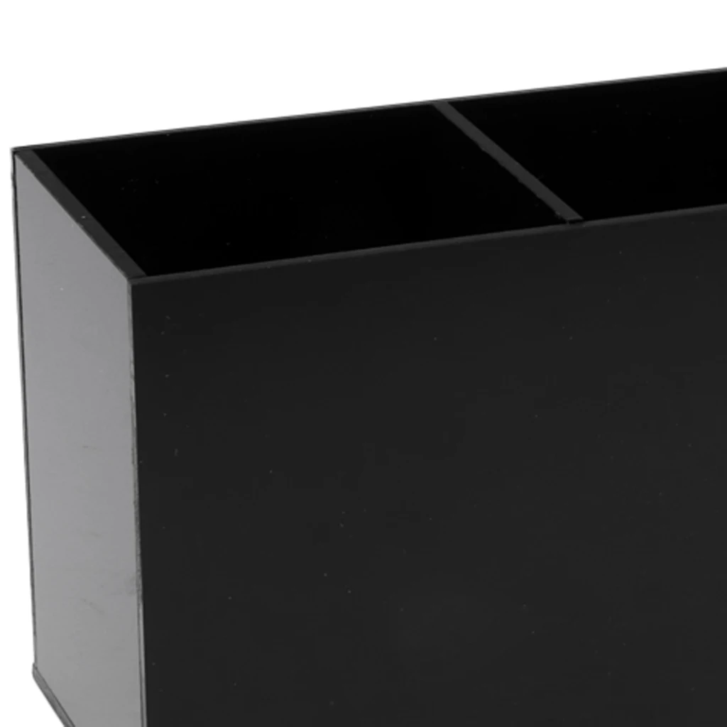 

empty 3 Grids Acrylic Cosmetic Organizer Makeup Brush Holder Storage Box
