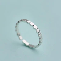 meyrroyu 925 sterling silver fashion couple ring minimalist geometric couple party jewelry new ring size adjustable