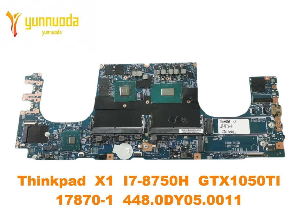 

Original for Lenovo Thinkpad X1 Extreme 1st Gen Laptop Motherboard I7-8750H GTX1050TI 17870-1 448.0DY05.0011 tested good fr