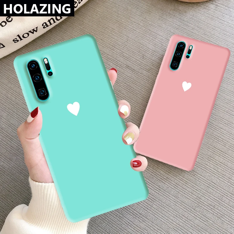 Чехол для Huawei P30 Pro P20 Lite P Smart 2019 Plus чехлы телефонов с принтом сердца мягкий чехол