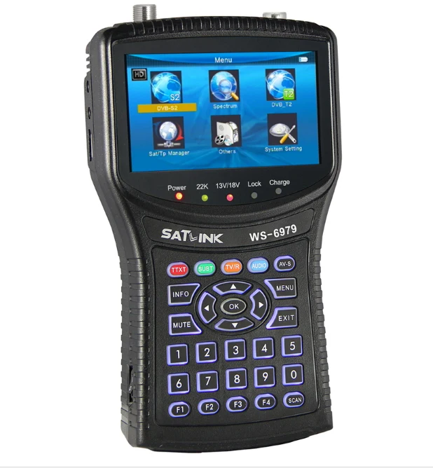 [Натуральная] SATLINK WS 6979 DVB S2/T2 Ccombo спутниковый Finder анализатор спектра Satfinder метр 4 3