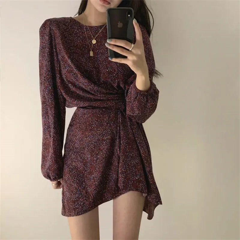 Женское офисное мини платье Alien Kitty с завязкой на талии модель 2020 года шикарное