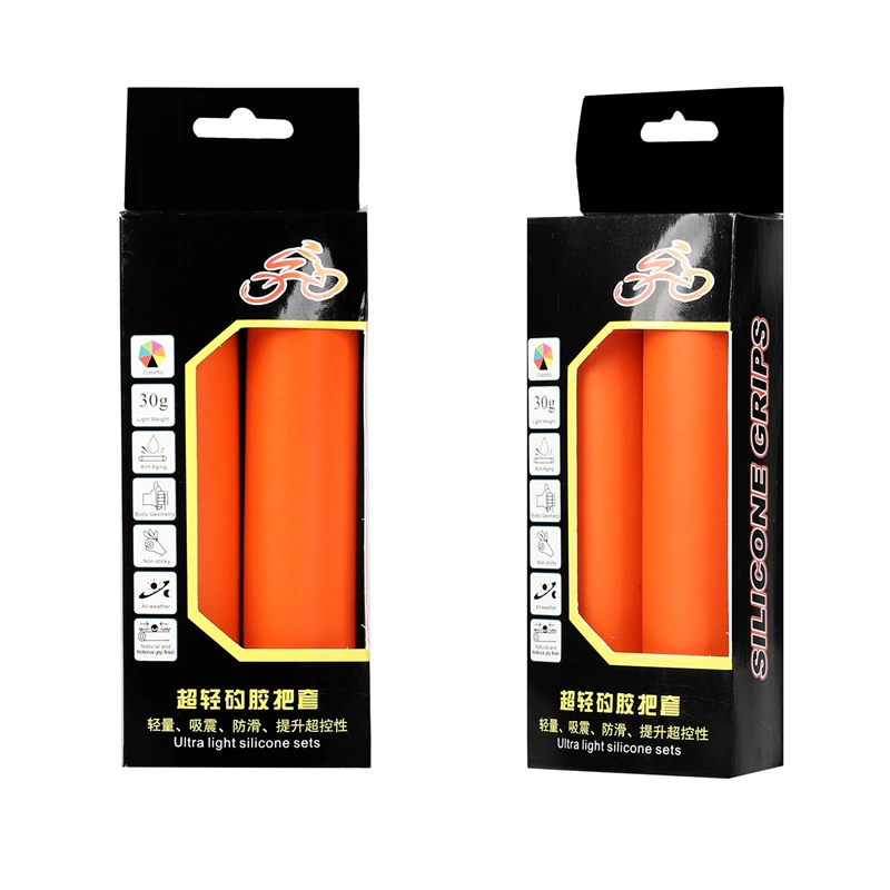 

WEST BIKING Anti-Skid Bicycle Grips Silicone BMX Road Cycling Handle Bar Covers Plugs Smooth Bike Handlebar End Grips 1 Pair