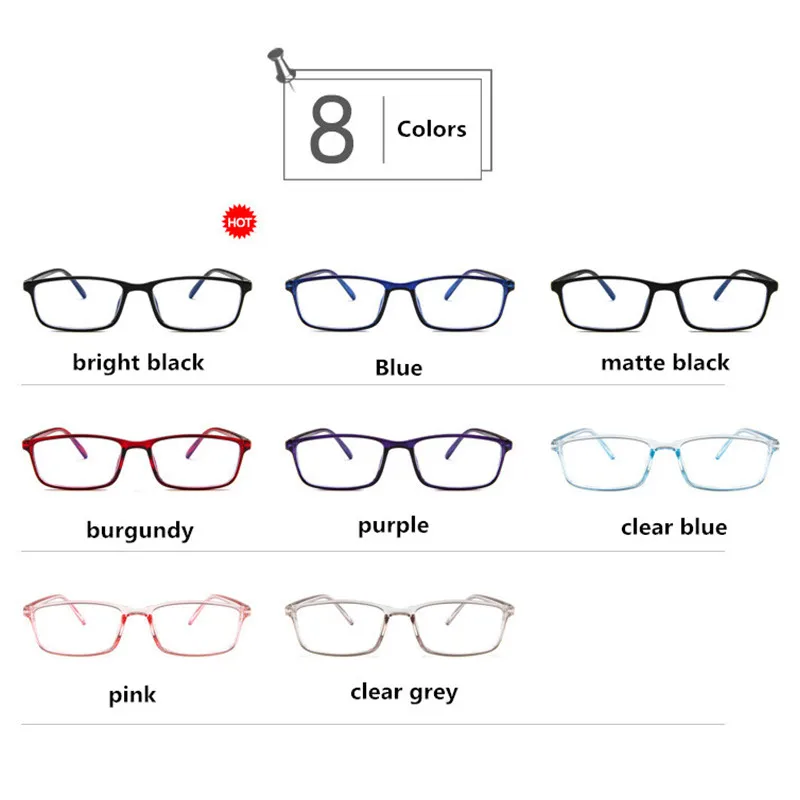 Small Frame Student Computer Optical Eyeglasses Women Men Fashion Anti Blue Light Fake Glasses Blue Light Blocking Glasses images - 6
