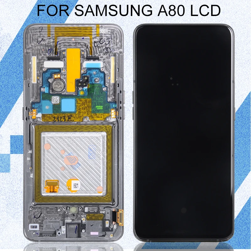

Catteny 6,7 дюймов для Samsung Galaxy A80 Lcd A805 дисплей сенсорный экран дигитайзер в сборе Замена Бесплатная доставка с рамкой