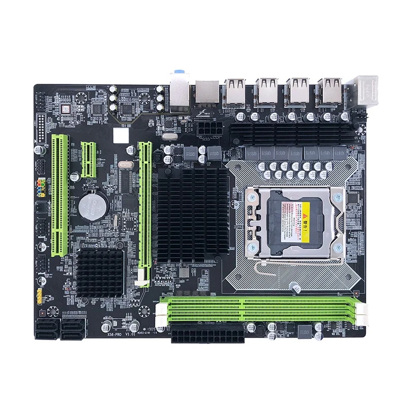 for X58 PRO D3 Motherboard Supports 1366 Desktop Server CPU DDR3 ECC RX Computer Motherboard