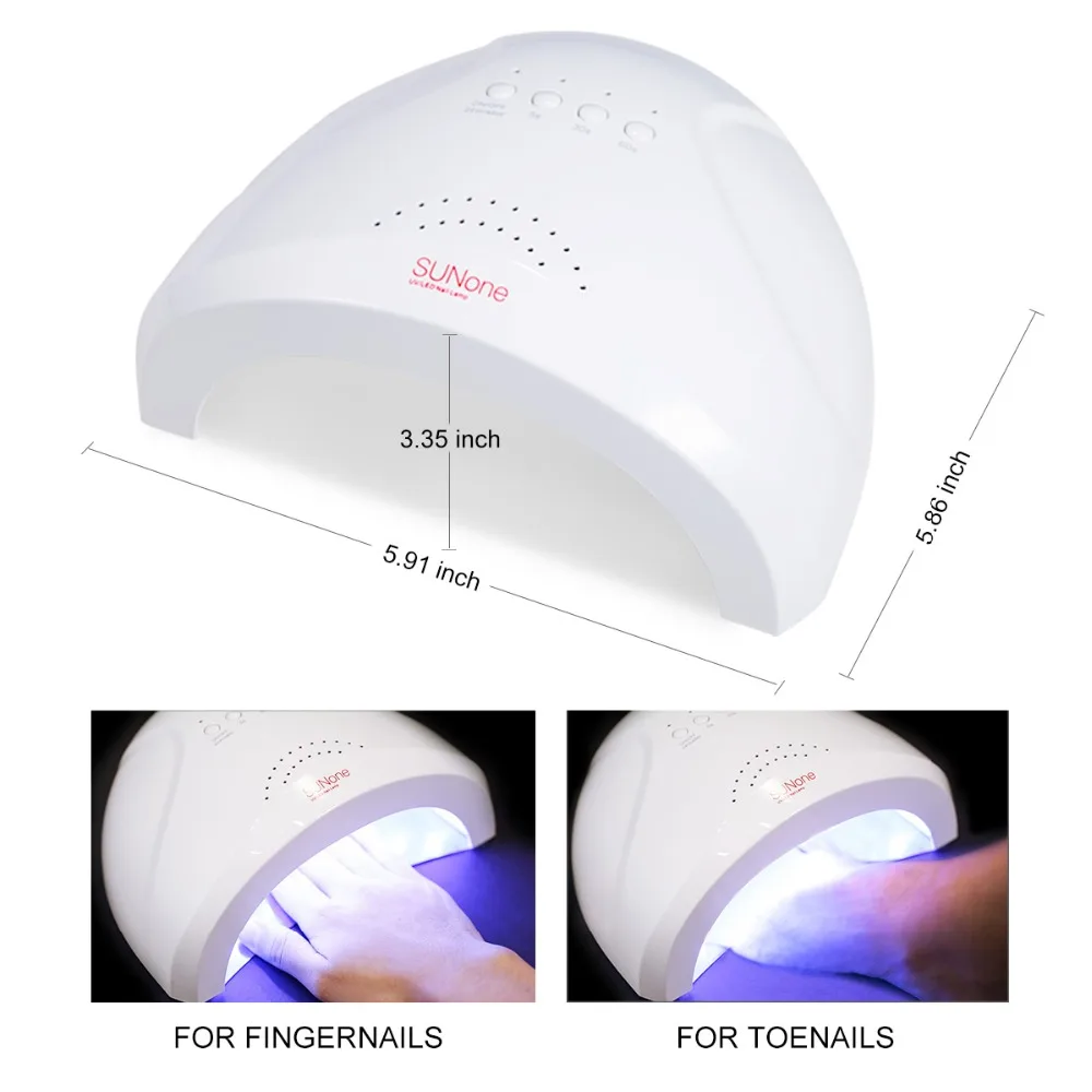 Modelones 48 Вт Светодиодная лампа для сушки ногтей машинные инструменты умный датчик