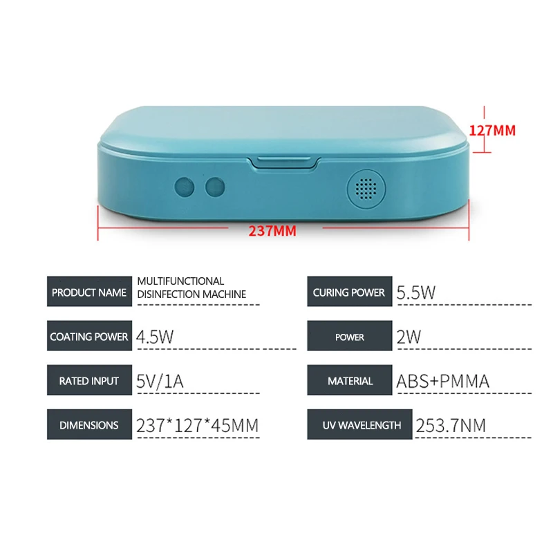Портативный небольшой УФ стерилизатор коробка зубная щетка ювелирные изделия