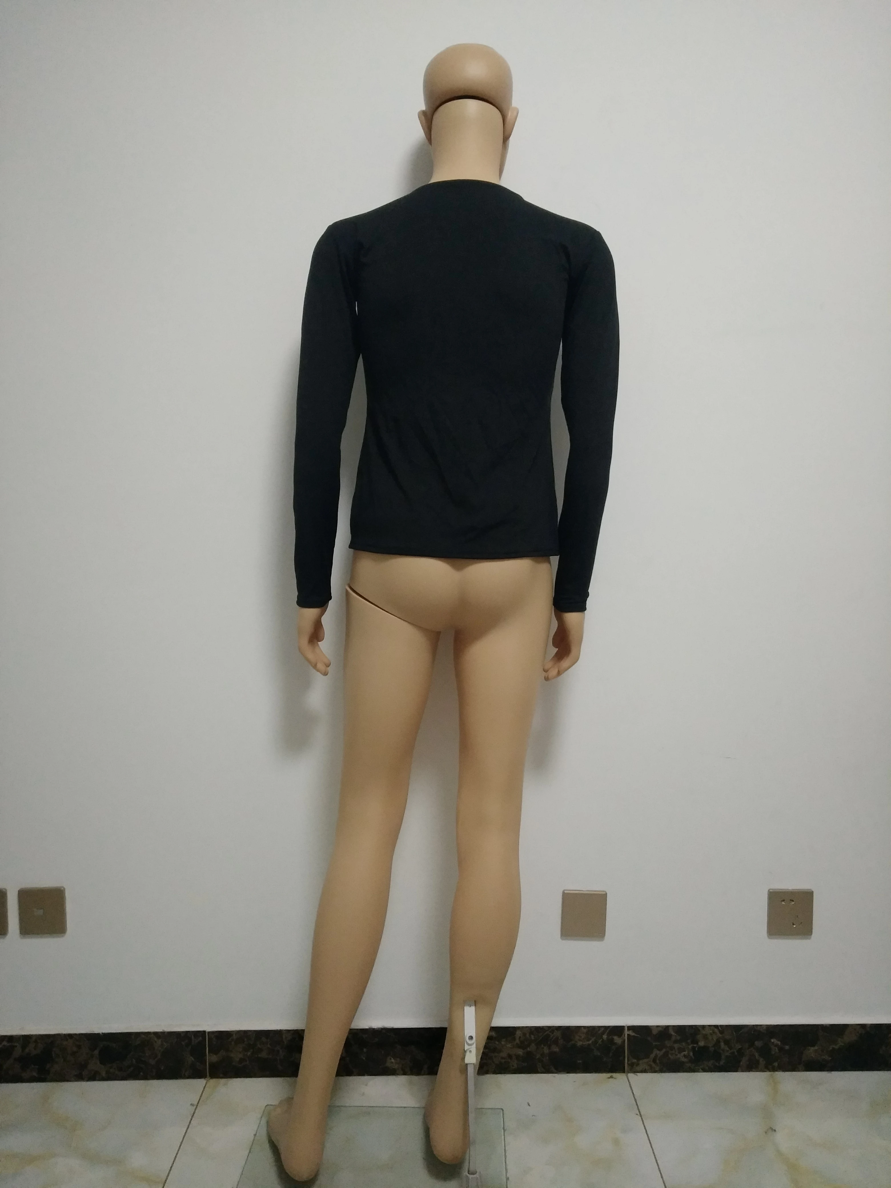 Топ с круглым вырезом для мужчин и женщин спортивные колготки длинным рукавом из