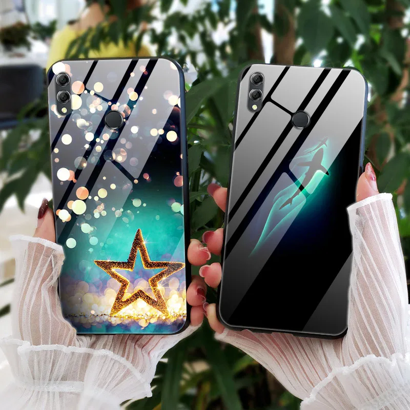 Чехол для huawei Honor 8X, чехол Honor8x Max, задняя крышка из закаленного стекла, чехол для huawei Honor 8X, чехол 8 X TPU, бампер Honor 8X Max